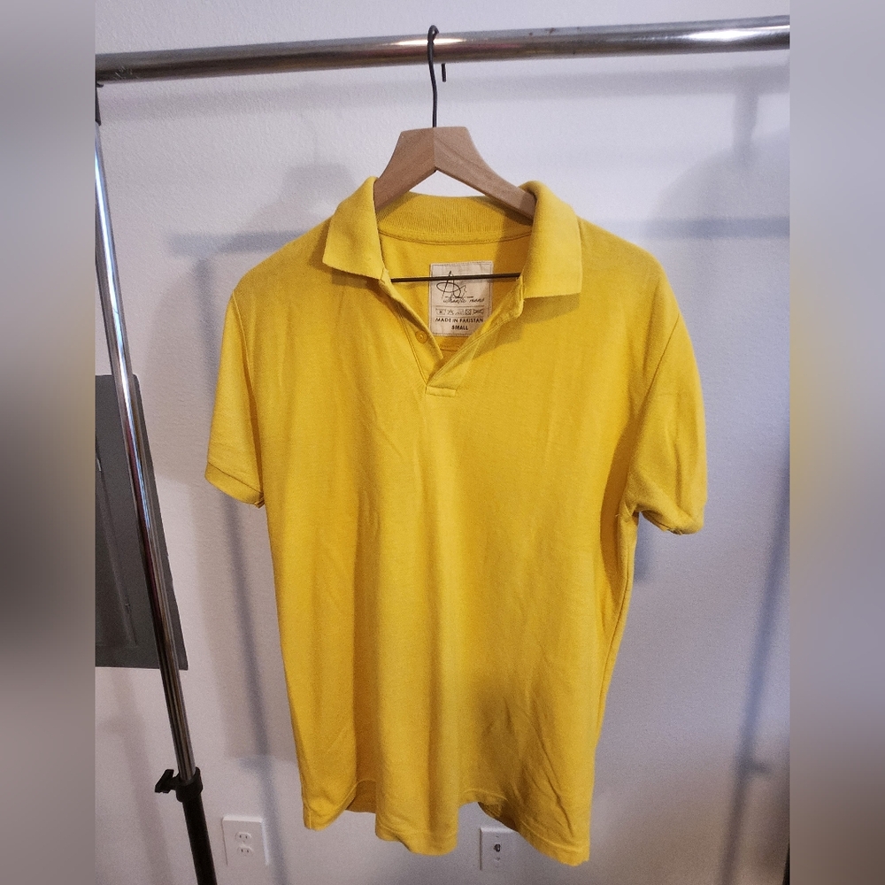 Authentic MENS Yellow Polo Shirt